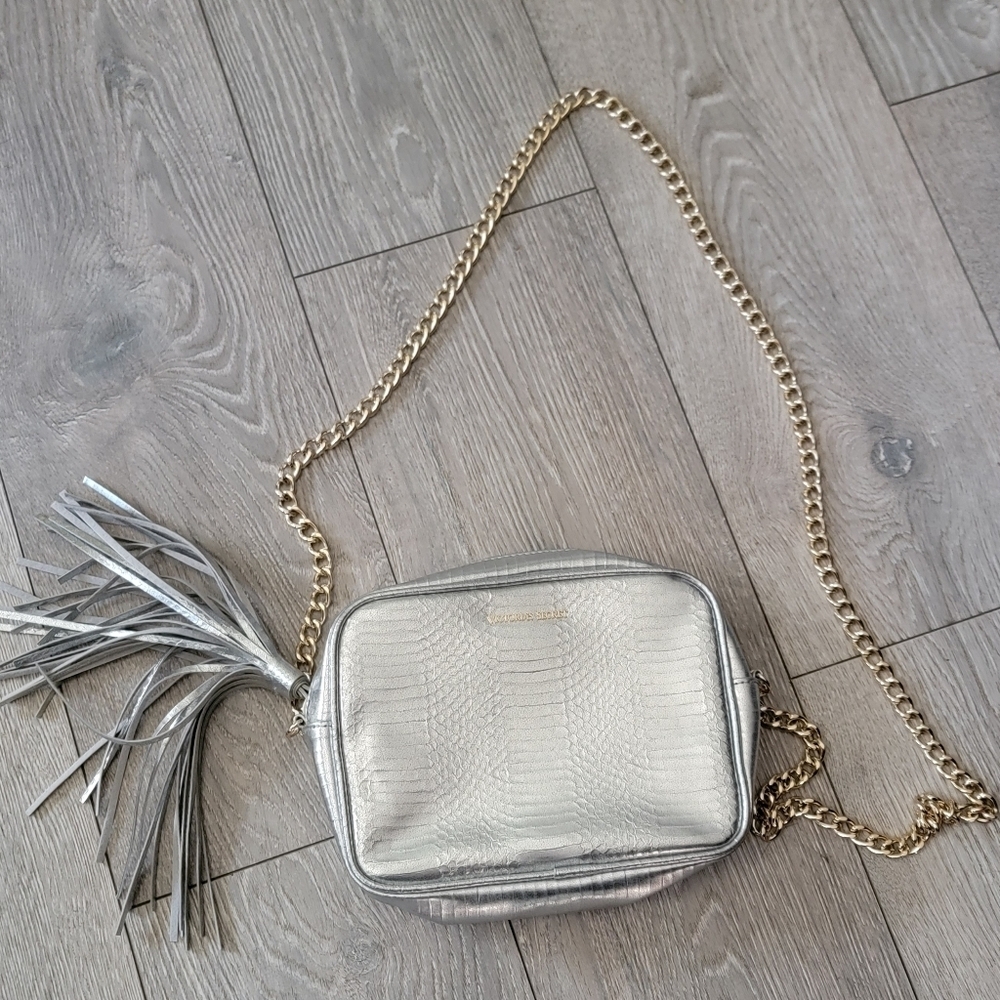 Victoria Secret Silver Cross Body Purse
